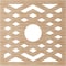 Ekena Millwork Chevron Wood Fretwork Pierced Ceiling Medallion, Alder, 40"OD x 10 3/8"ID x 3/8"T CMWP40X40X0375CHAL - alternate 2
